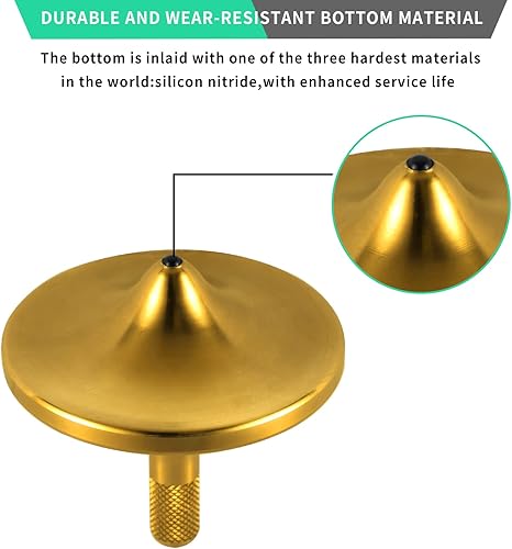 Miniatura 10 de Parte superior giratoria de acero inoxidable, exquisito equilibrio perfecto bien hecho de metal para escritorio EDC Little Fidget Toy, gira mucho