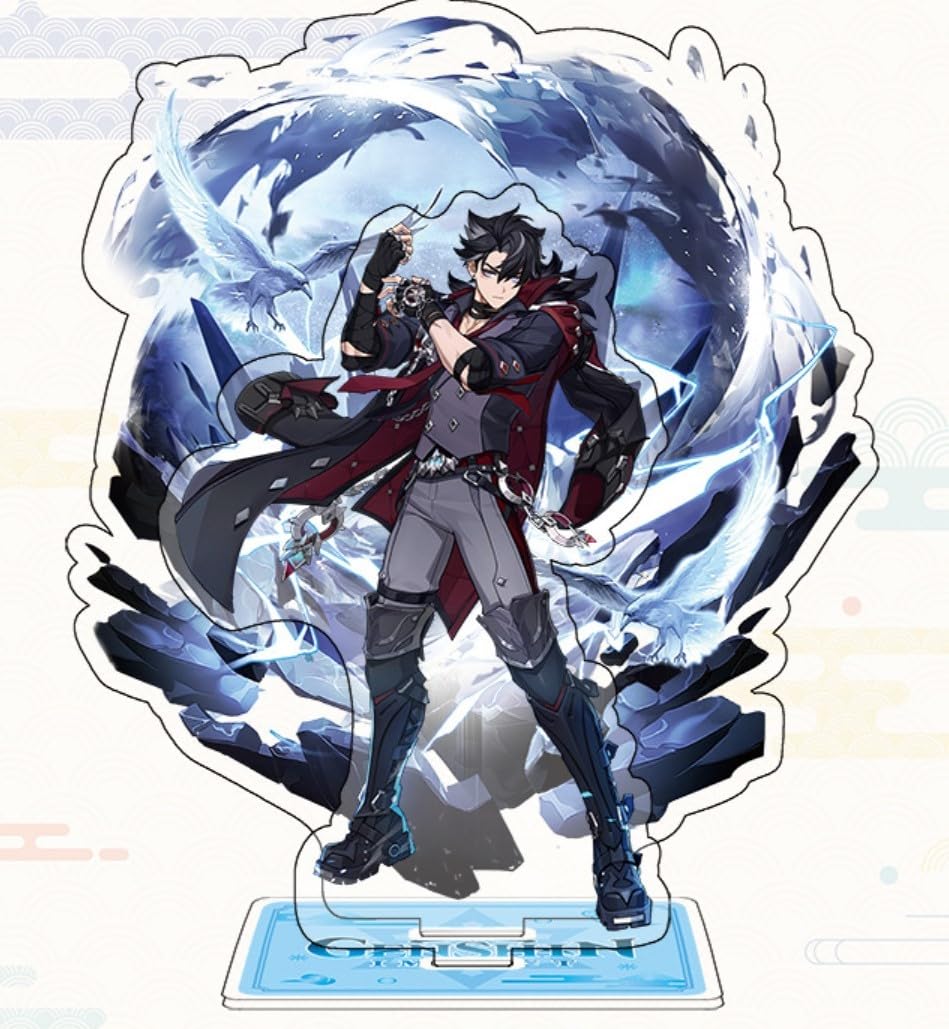 Amazon.co.jp: 原神 リオセスリ 二重アクリルスタンド 18㎝ : おもちゃ