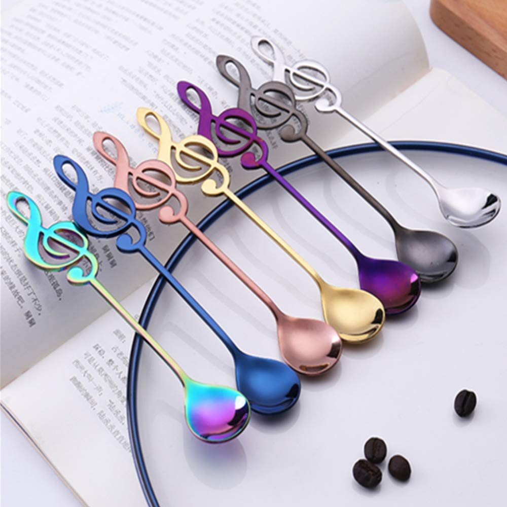Eetlepels Zesdelig cocktail koffie roeren lepel roestvrij stalen taart dessert lepel familie restaurant koken tool lepel ice thee specialiteit lepel Dessert koffielepels (Size : Medium Eetlepels Zesdelig cocktail koffie roeren lepel roestvrij stalen taart dessert lepel familie restaurant koken tool lepel ice thee specialiteit lepel Dessert koffielepels (Size : Medium