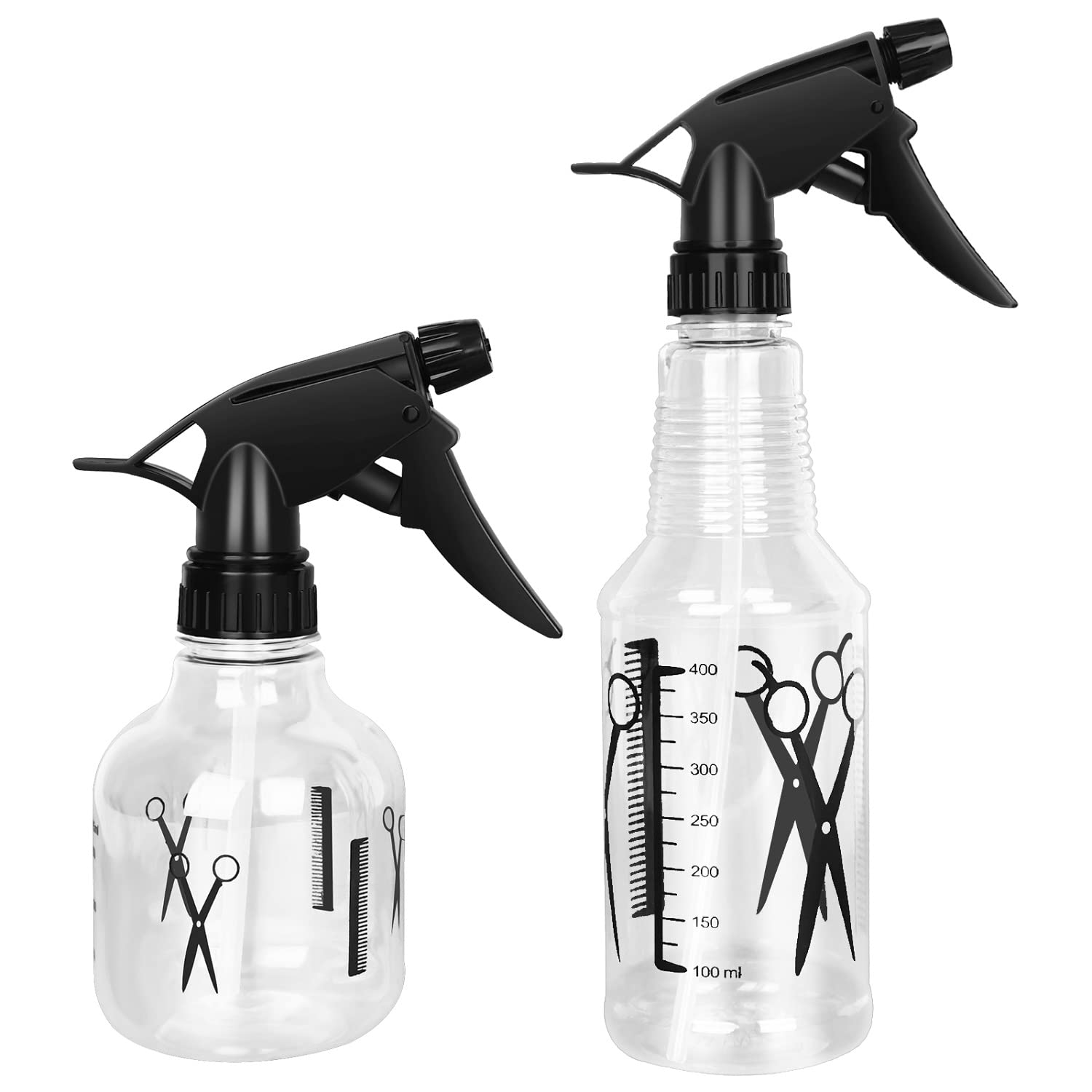 Avenoir Mister Spray Bottle, 250ml & 500ml Adjustable Spray Storage Container for Hair, Plant and Home Cleaning