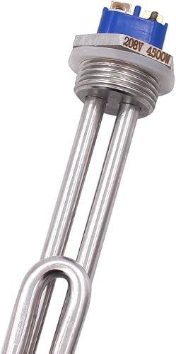 Miniatura 5 de DERNORD Elemento calentador de agua plegable atornillado de 4500W 208V - baja densidad de vatios