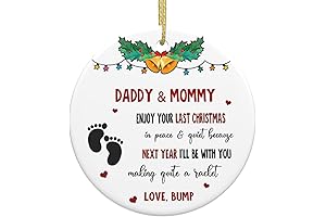 Baby Bump's First Christmas Ornament: Baby On The Way Ornaments
