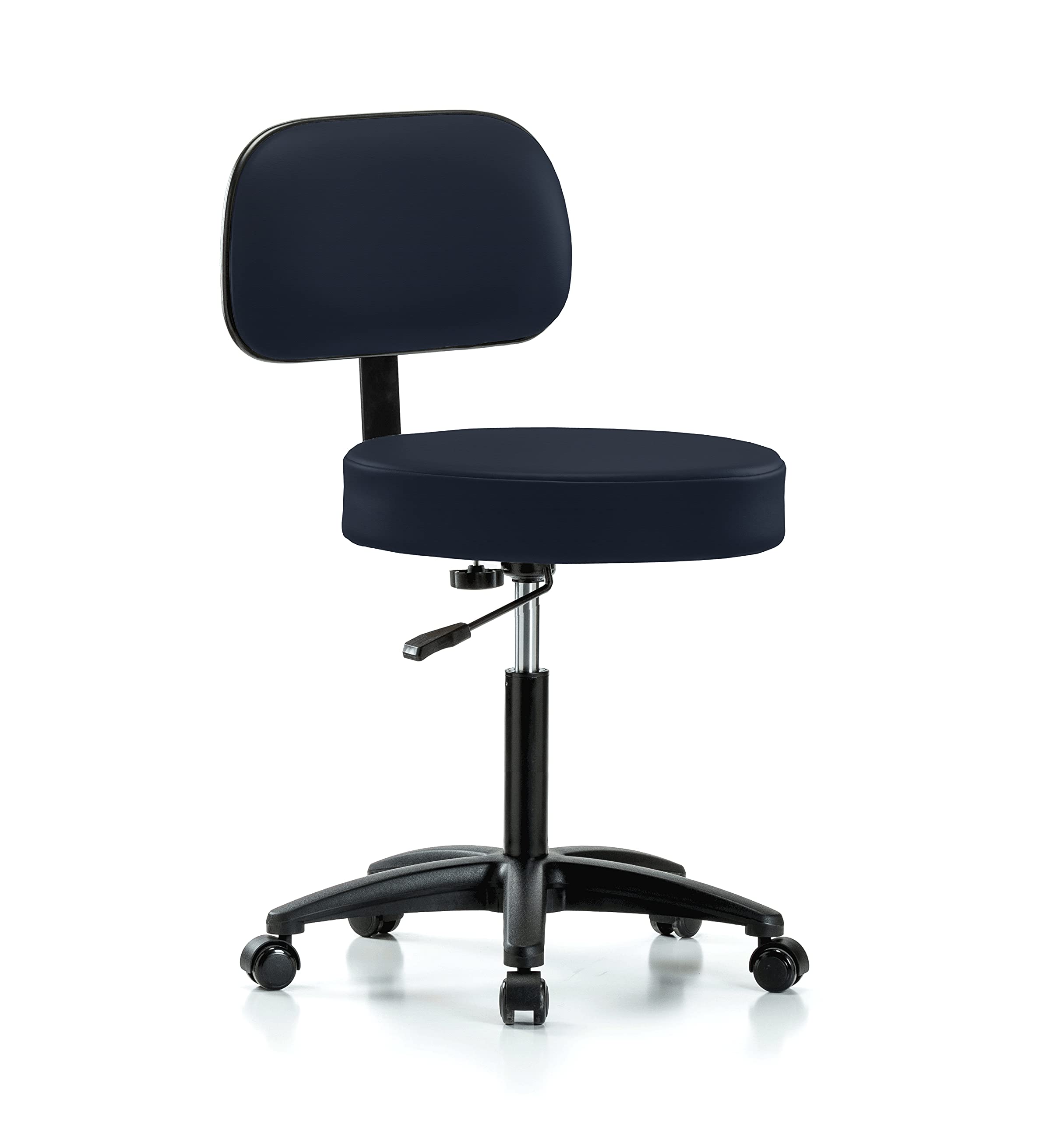 Perch Basic Exam Stool, Casters, 21-28.5", Imperial
