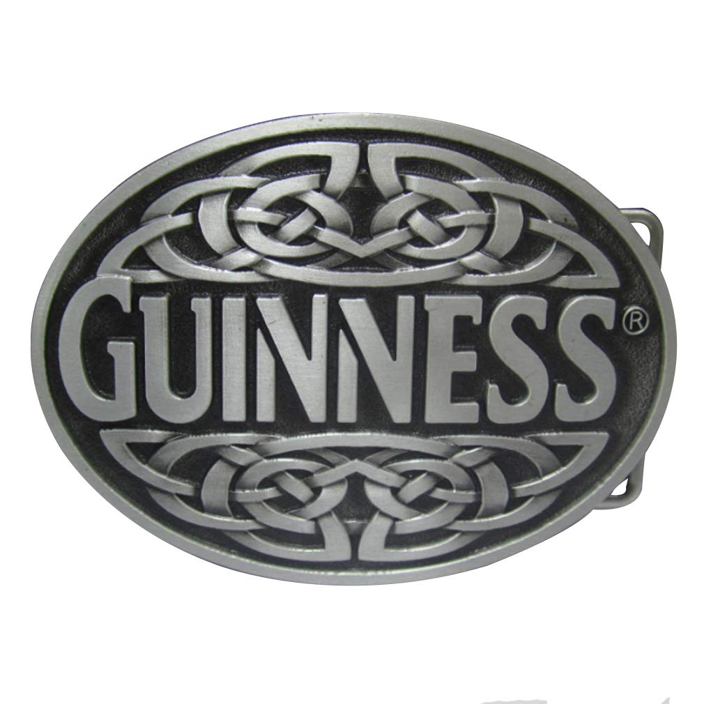 Lkmy Unisex Silver Celtic Knot Oval Belt Buckle,American Keltic Irish Scottish Celtic Cross For Mens Womens
