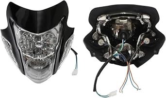 Motorcycle Skull Ghost Face Headlight Turn Signal Indicator Off-Road Motorcycle Lampshade Motorcycle Headlight