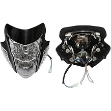 Motorcycle Skull Ghost Face Headlight Turn Signal Indicator Off-Road Motorcycle Lampshade Motorcycle Headlight