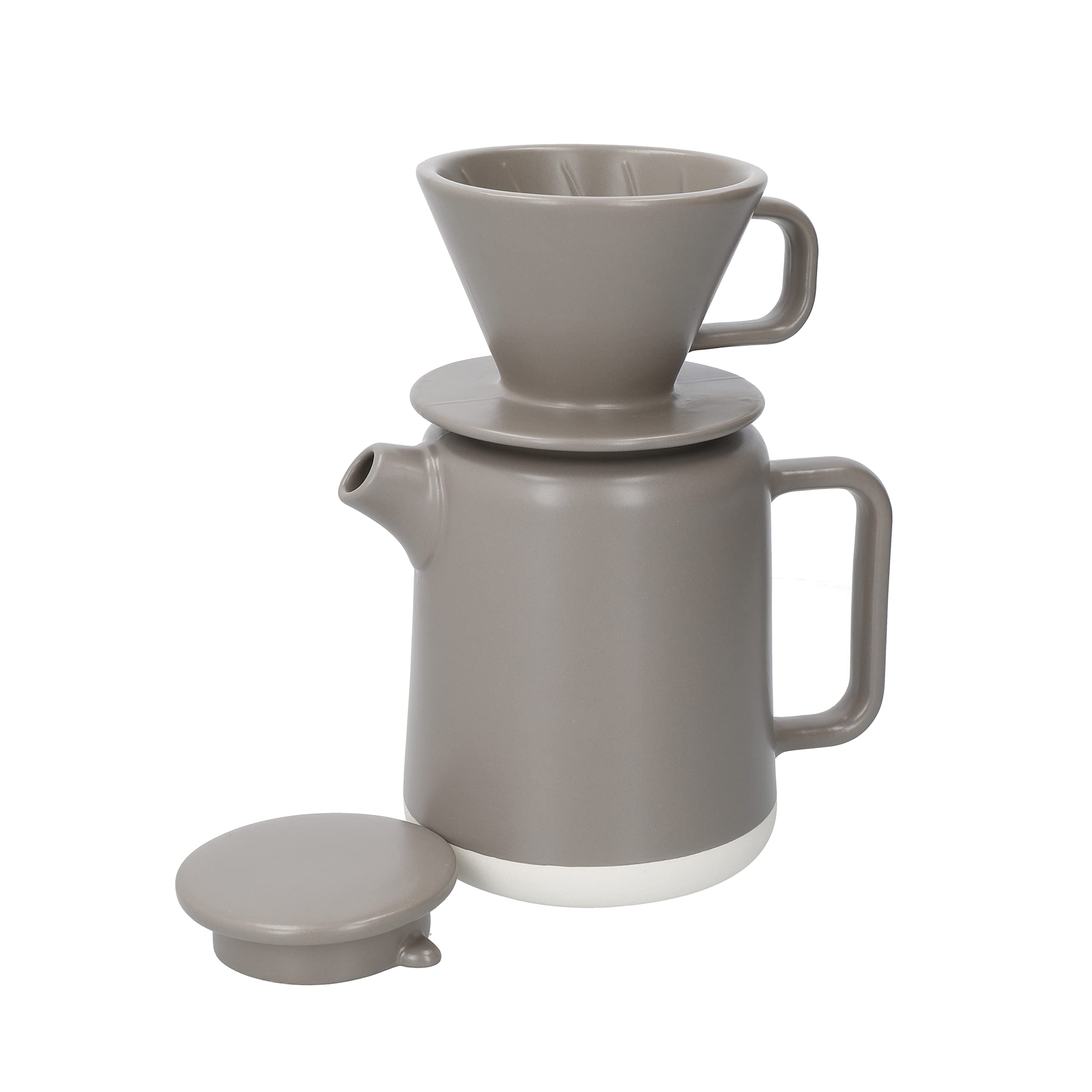 La Cafetiere Seville Stoneware Coffee Dripper Set - Grey