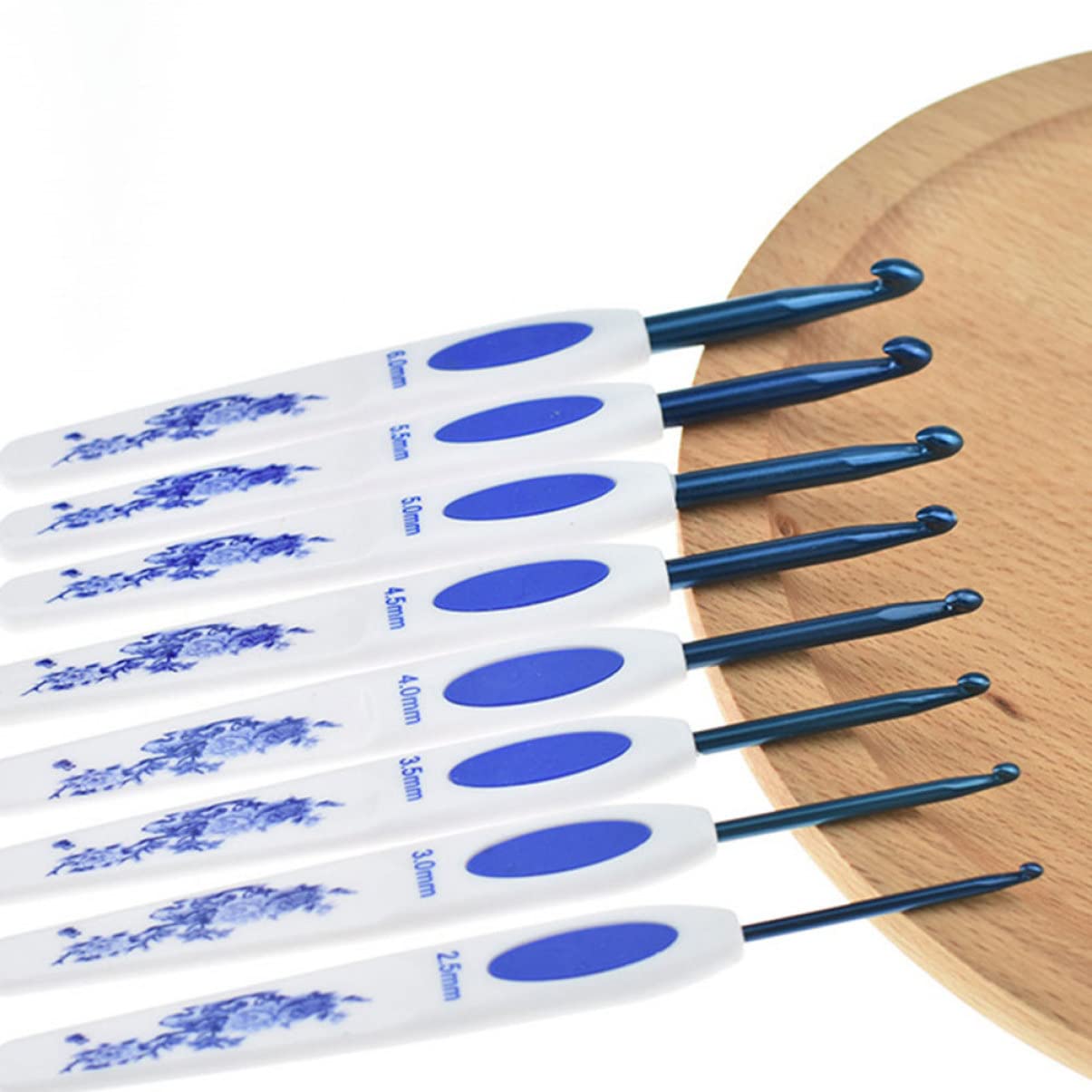 Angoily 3 Set Uncinetti Ergonomici Kit Completo con Diverse per Principianti e Professionisti Realizzati per Duraturo e Comodo per Scialli e