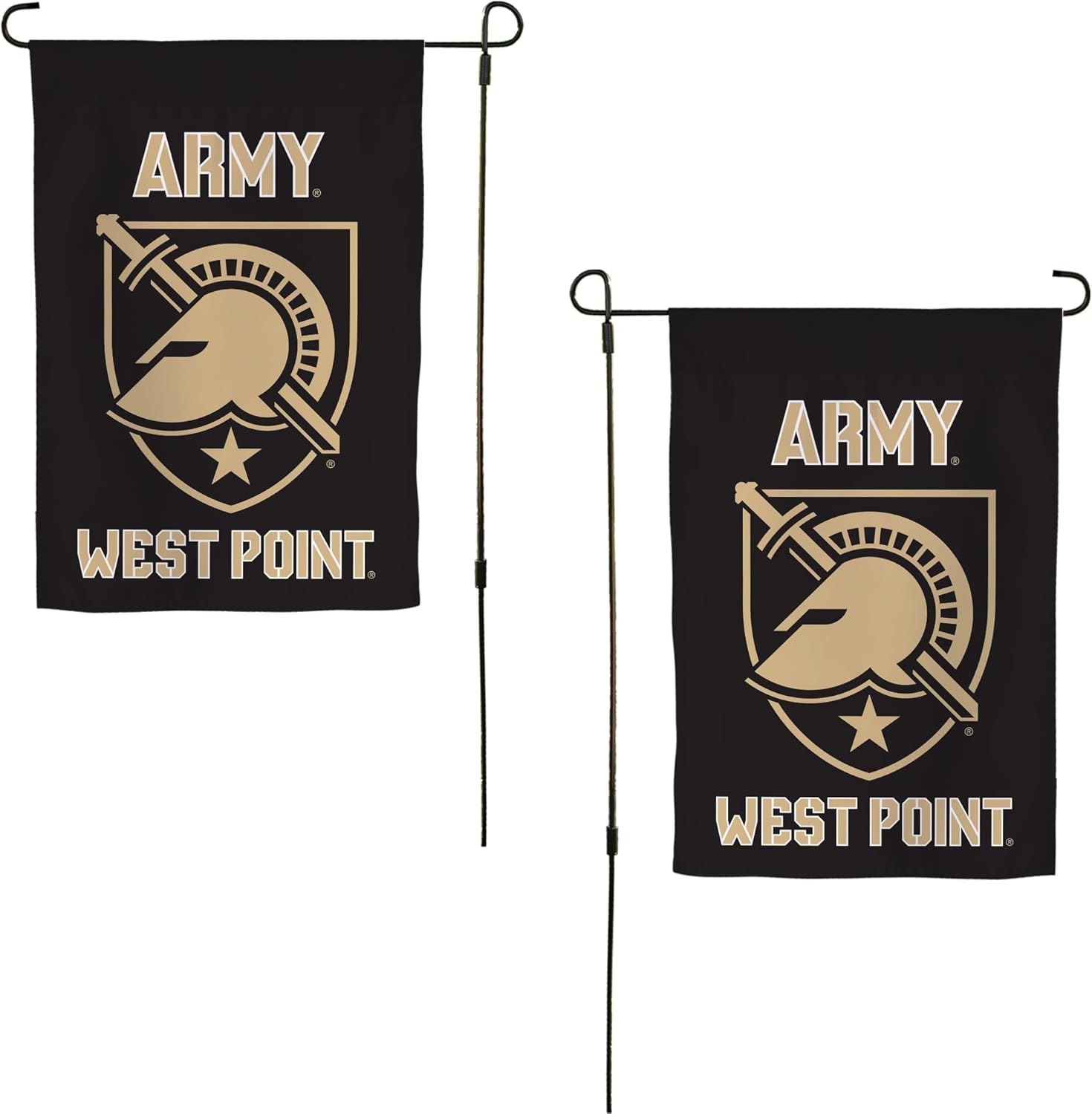 Desert Cactus US Military Academy West Point USMAWP Garden Flag – 19 x 12 inch SUMA Black Knights Banner, For Outdoor Display and Events (Design A)