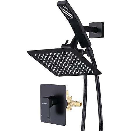 G-Promise All Metal Rain Shower Head With Built-in Power Wash Mode For - View #4