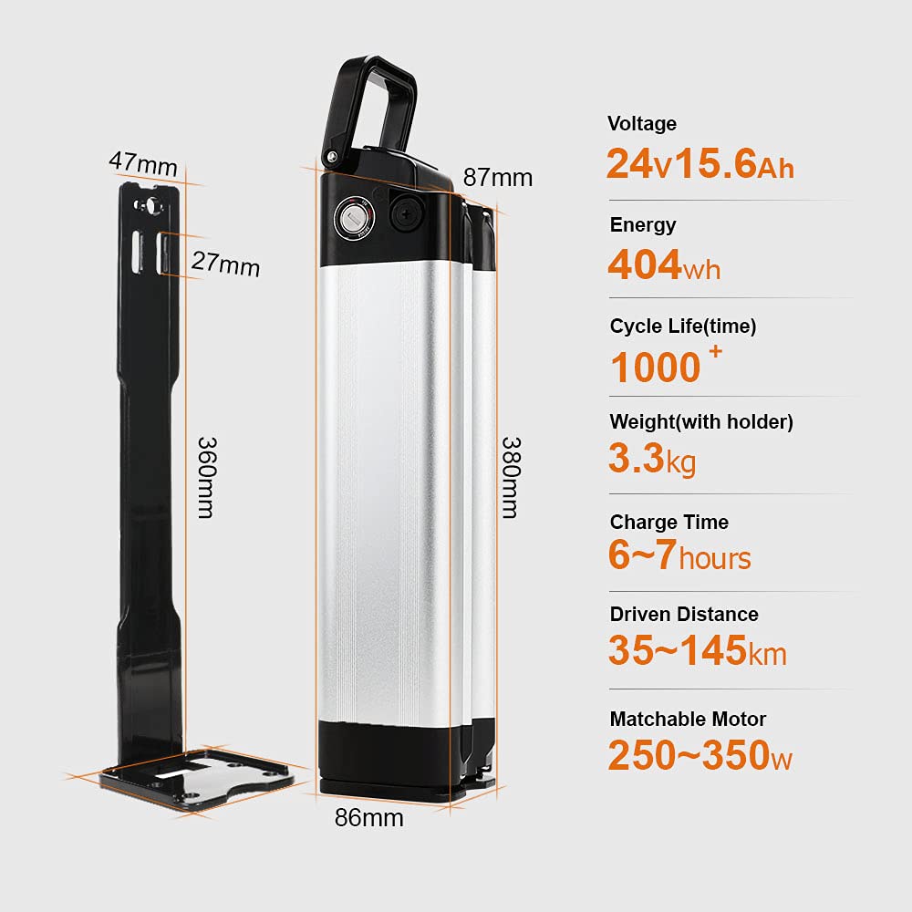 SEASON E-Bike Akku XH259-10J 24V 10.4Ah / 15.6Ah Elektrofahrrad Batterie für Phylion Zhenlong/ZL07010-F Trio MiFa Rex