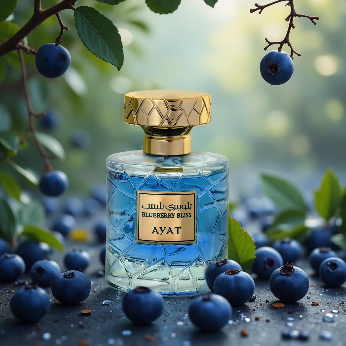 AYAT PERFUMES - Eau de Parfum Blueberry Bliss 100ml – Parfum Mixte Fruité & Musqué – Framboise, Fraise & Patchouli – Longue Tenue – Parfum de Dubaï