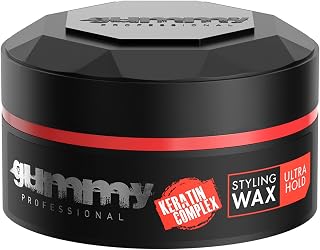 Gummy Professional Men's Hair Styling Wax: Ultra Strong Hold Water-Based Pomade Clay with B5 & Keratin, Alcohol-Free, 150ml