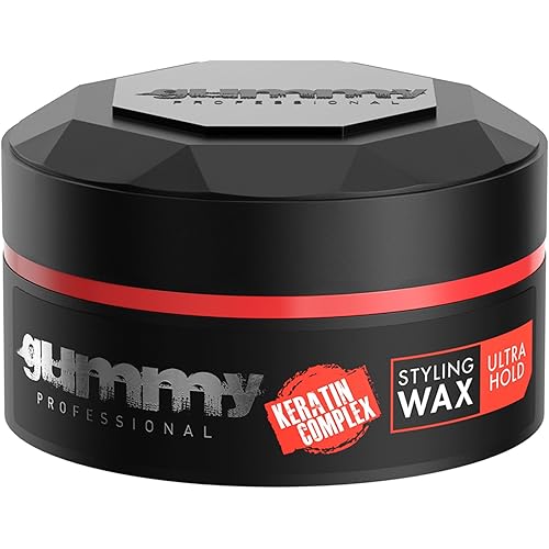 Gummy Professional Hair Styling Wax for Men - Ultra Hold Pomade for Dry, Damp Hair - Water-Based Texturizing Clay Paste with Provitamin B5 & Keratin - Strong Hold - Alcohol & Paraben-Free - 150ml