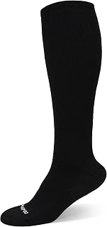 Merino Wool Easy On Compression Socks for Women & Men, 15-20 mmHg, Plus Size Knee High Stocking for Nurses, Pregnancy, Travel, Flight, Medias de Compresión Mujer