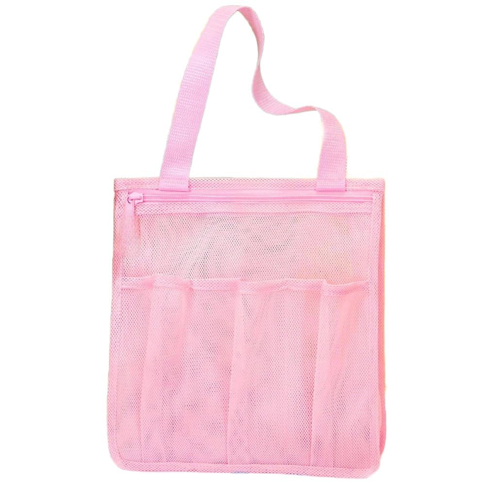 Vobumix Quick Dry Mesh Shower Tote Bag Mesh Shower Caddy Bag Large Capacity Beach Bath Organizer Bag Portable
