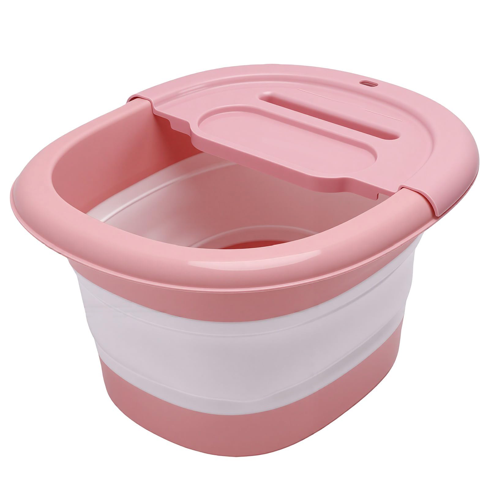 Masajeador de pies Duokon tina portátil rosa para aliviar piernas cansadas