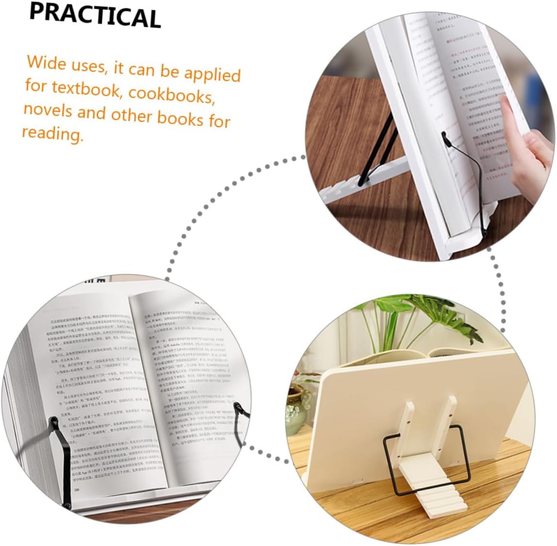 Compact Bookshelf for Classroom Book Rack Decor Easel Display Holder Reading Stand
