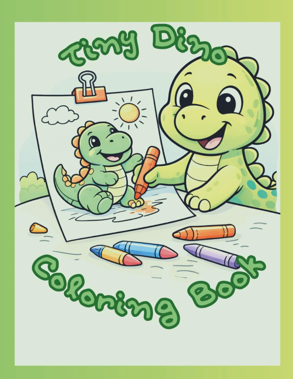 Tiny Dino Coloring Book: Fun and Easy Coloring Pages for Kids Ages 4–7
