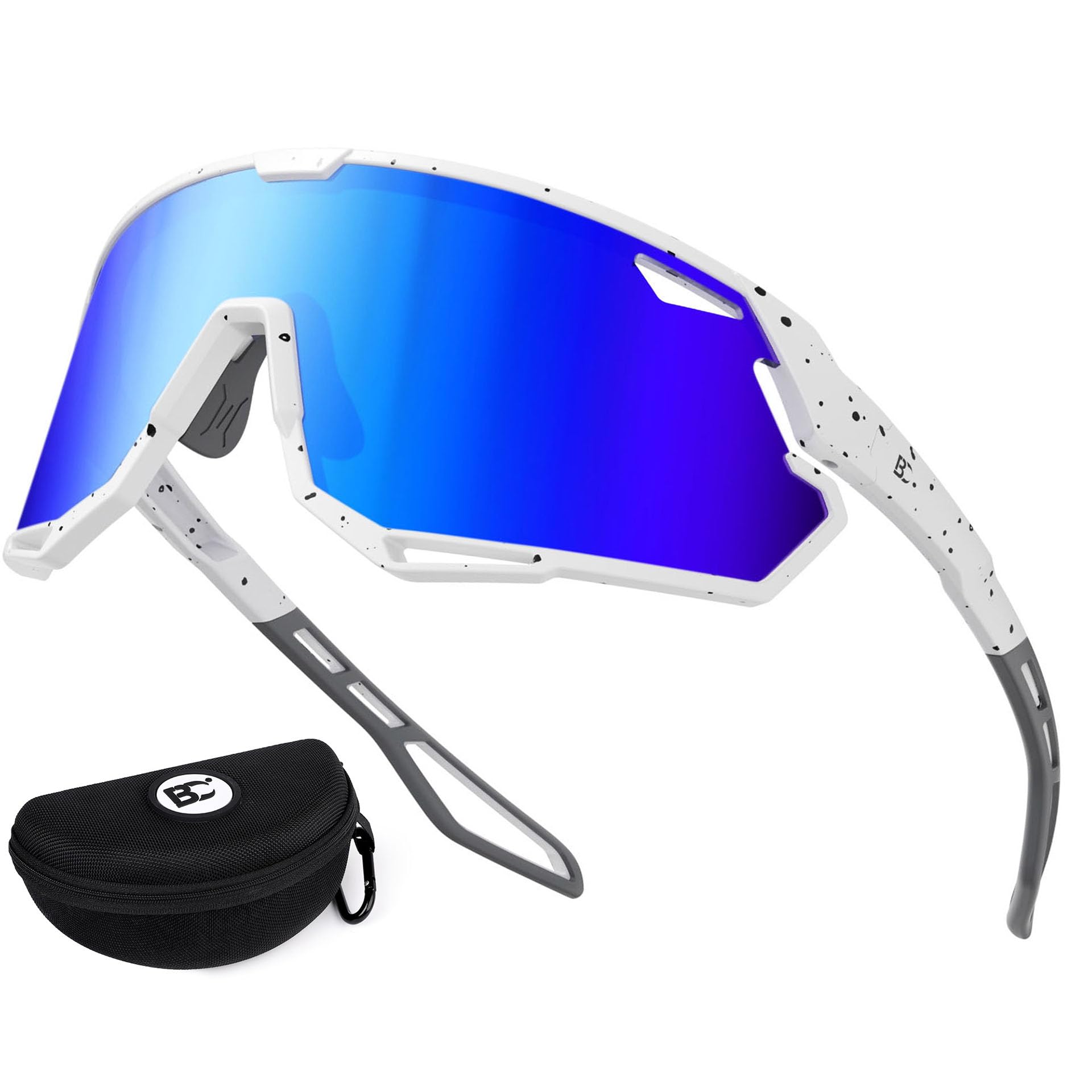 BIRCEN Occhiali da ciclismo fotocromatici: occhiali da sole sportivi per mountain bike per uomo donna corsa equitazione MTB baseball