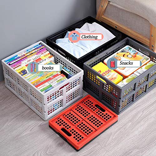 Caja de almacenamiento plegable de gran capacidad gris oscuro para textil 3