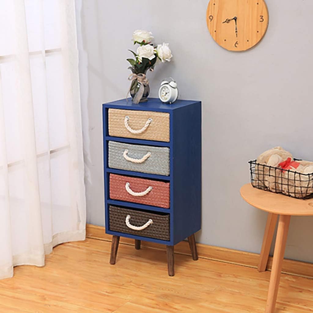 Multifunction Office Storage File Cabinet-File Rack,Locker Storage Box Bedside Cabinet Sundries Cabinet Solid Wood 4 Drawers Bedroom Living Room Drawer Type High Capacity,a