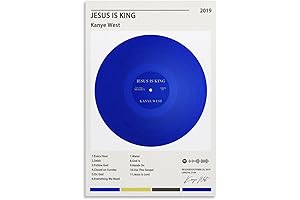 JOPLAX Jesus is King Kanye West Poster, Canvas Album Cover Art Painting...