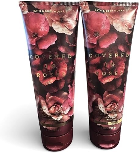 Bath & Body Works Covered in Roses Ultimate Hydration Body Cream 8 Ounces Pack of 2