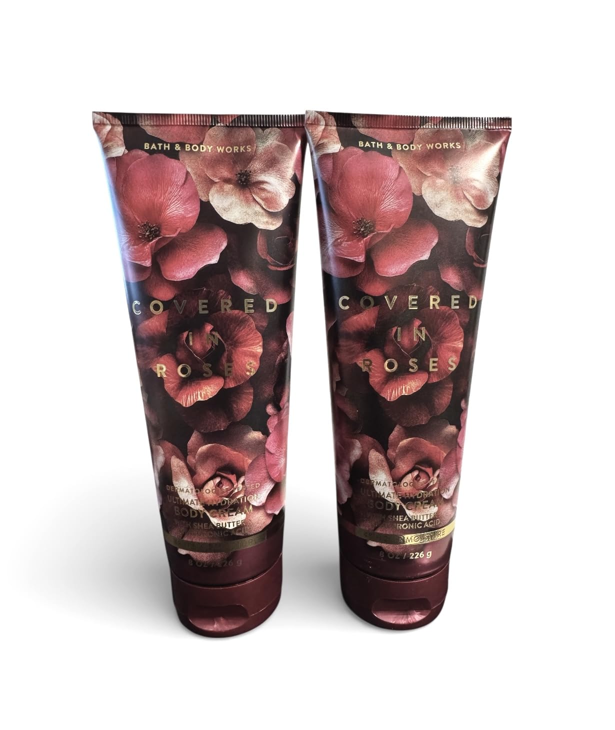 Bath & Body Works Covered in Roses Ultimate Hydration Body Cream 8 Ounces Pack of 2