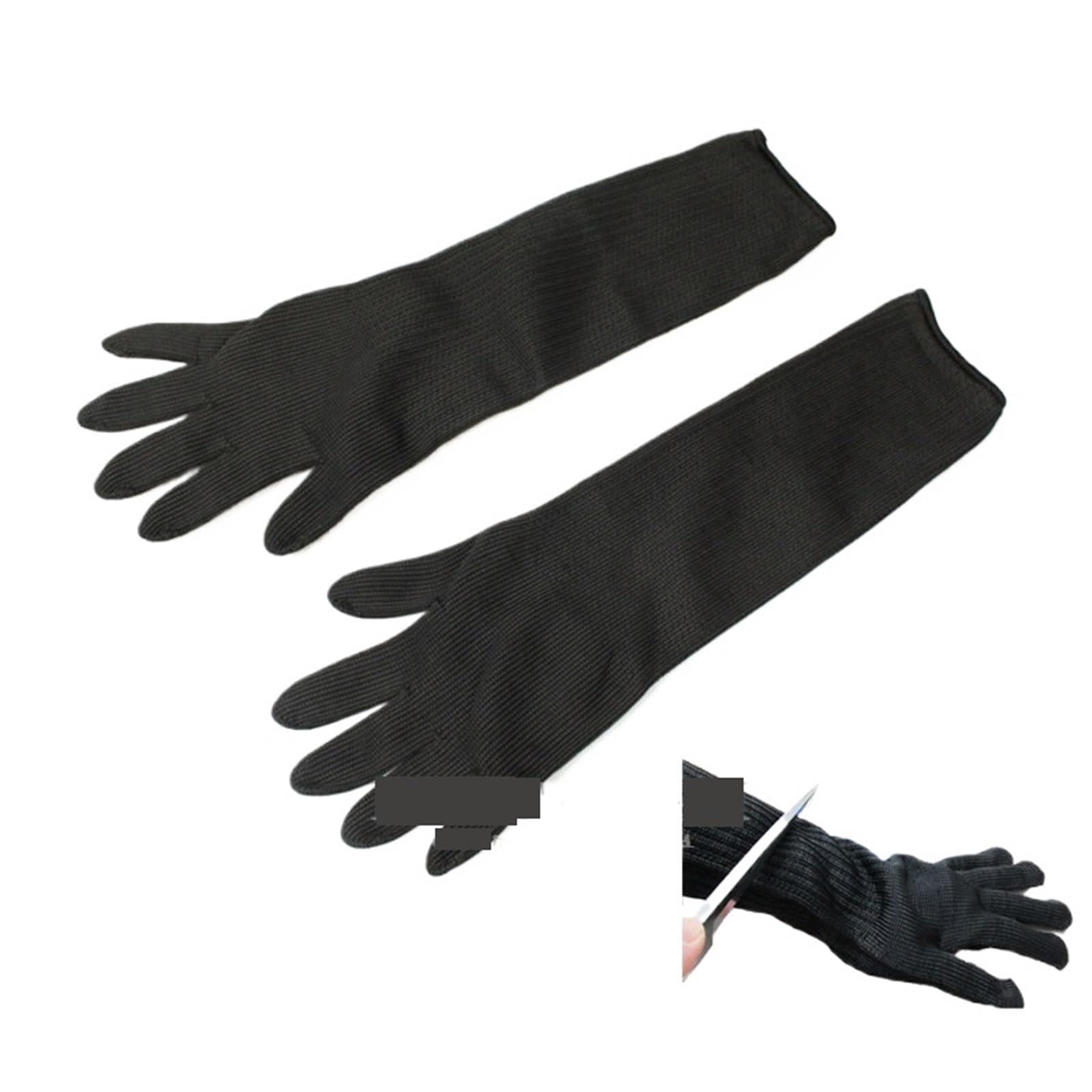 Guantes anticortes negros para carniceros y jardines: trabaja seguro en tus tareas diarias