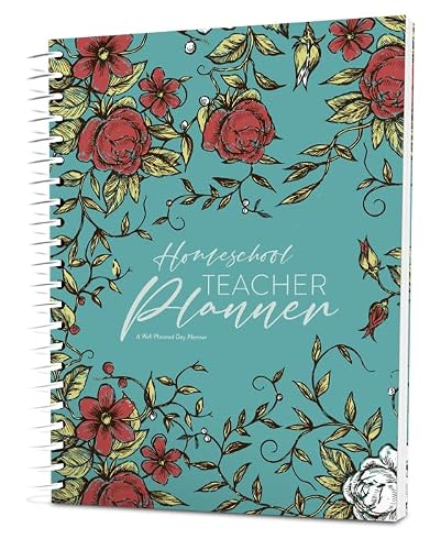 Well Planned Day Original Homeschool Family Planner | 8.5x11 | 1-4 Students (Wild Rose)