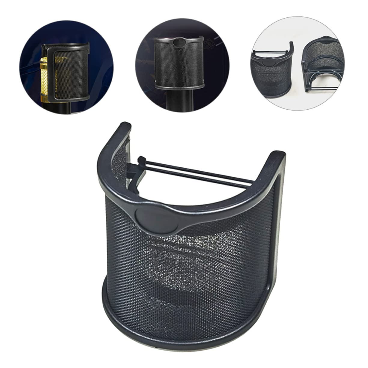 Alasum 5piezas Filtro De Para Micrófono Metálico Pantalla Antiviento Para Grabación Protección y Reducción De Ruido Compatible Varios Micrófonos
