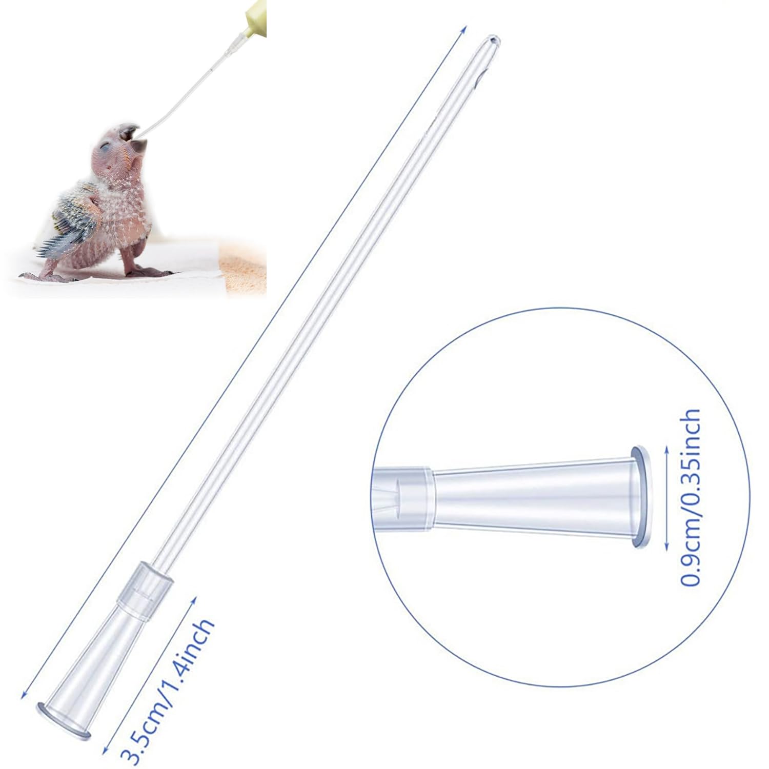 Alimentatore Pappagalli,10 ml Siringhe per L'alimentazione degli Uccellini con 10 Tubi,Strumento per L'alimentazione Manuale di Pappagalli,Piccioni,Passeri e Piccoli Animali,Mangiatoia