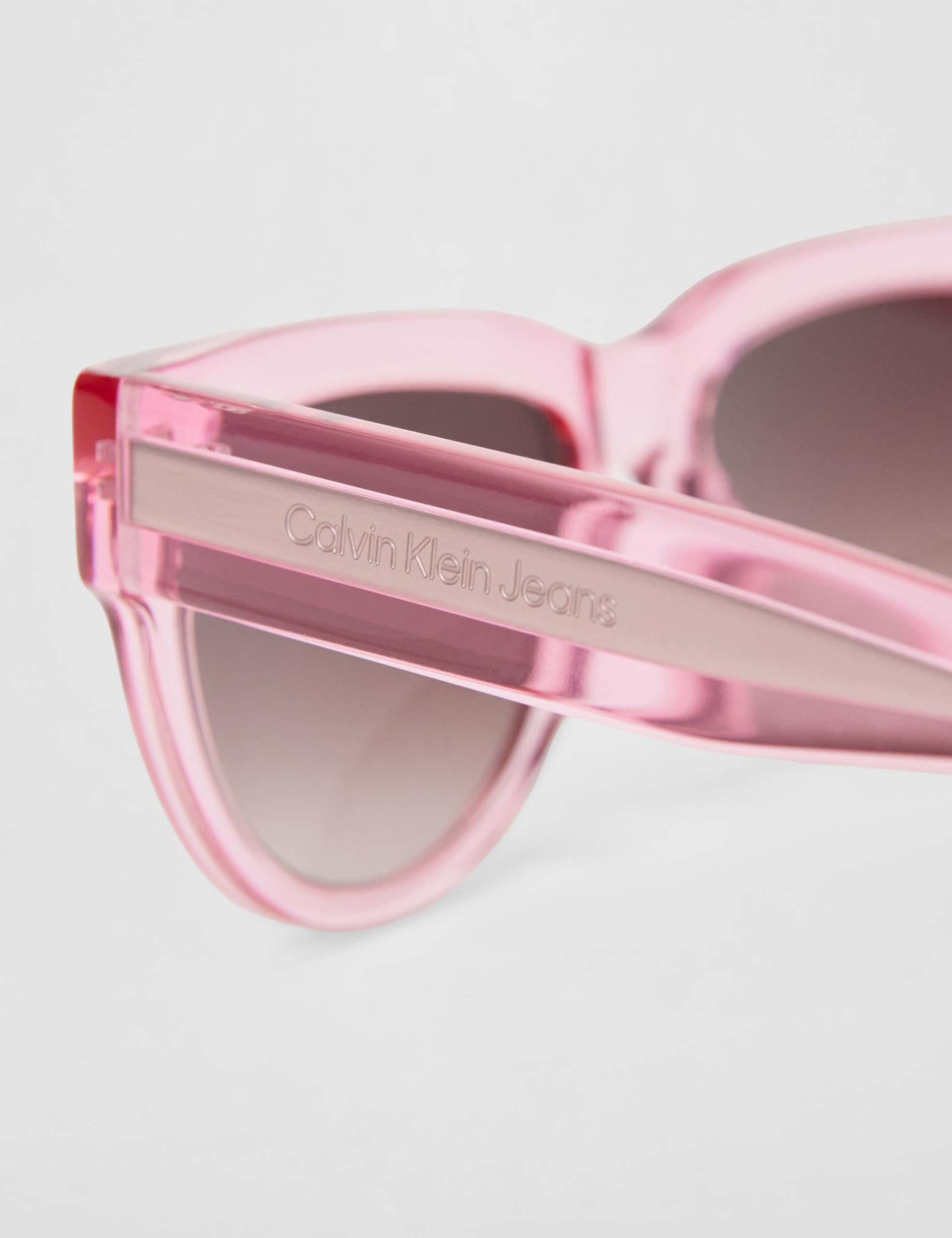 Calvin Klein Jeans Women's Sunglasses CKJ25600S - Pink To Khaki with Gradient Brown Lens