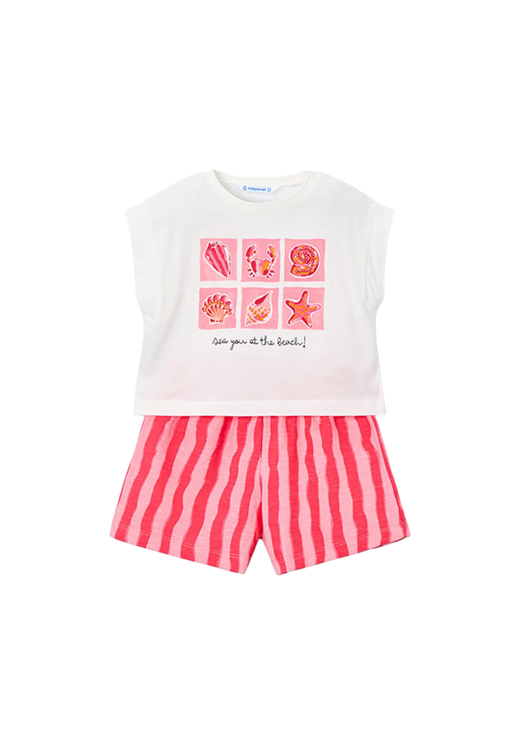Mayoral Conj. Short Felpa Flame para niña Amapola