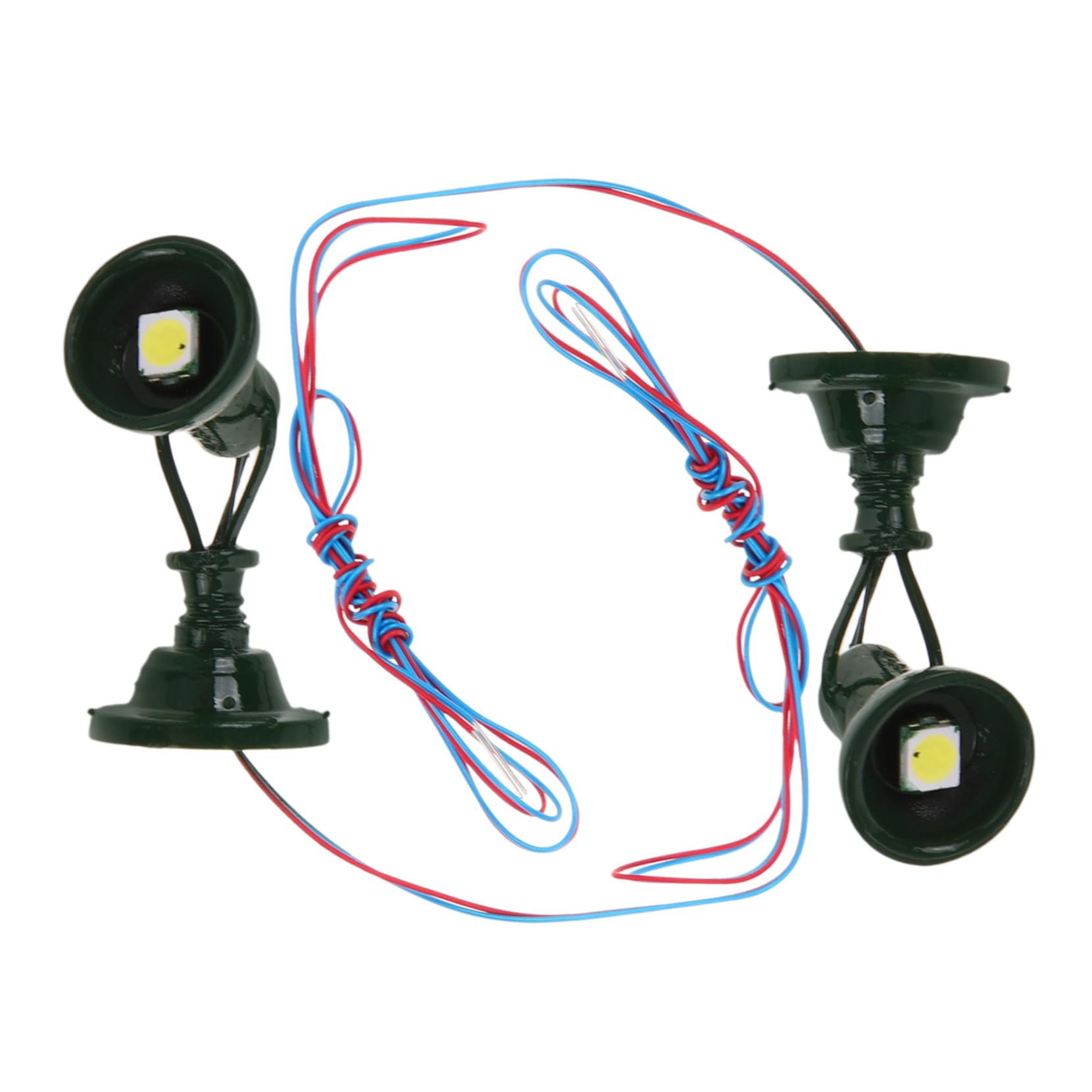 CORHAD Micro Landscape Light Decor Mini Signal Light Model for Train Layout Mini Decor Prop Stainless Steel