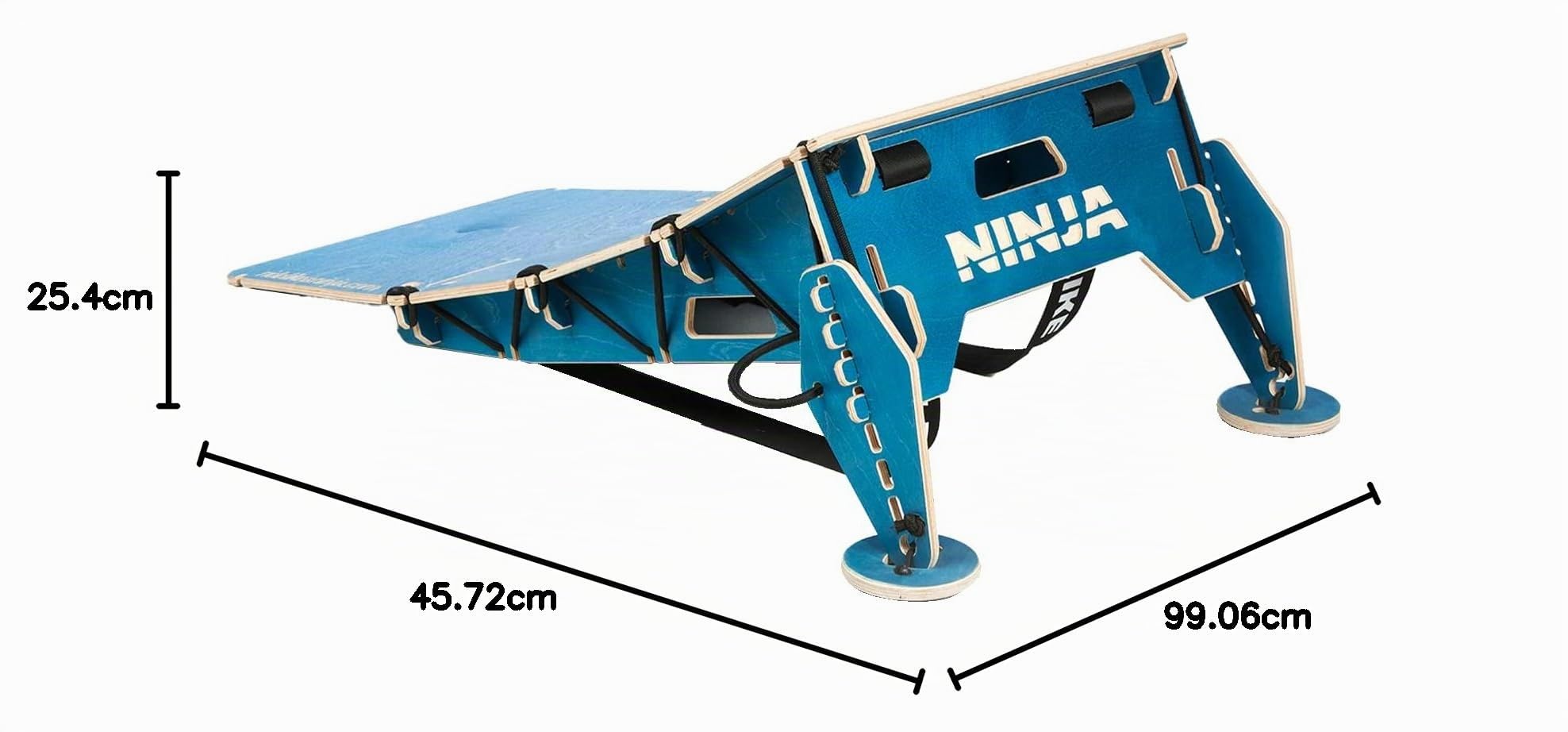 Ninja MTB Jump Ramp Turbo Kicker Tragbare Jump Ramp 4 Panel Rampe für alle Altersgruppen Ideal für MTB Bikes, BMX Bikes, One Wheels, Scooter, Skateboards und RC Cars