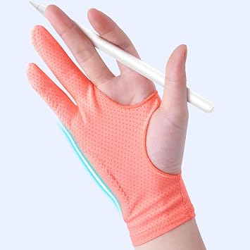 Artist Drawing Gloves 3-Layer Palm Rejection 2-Pack