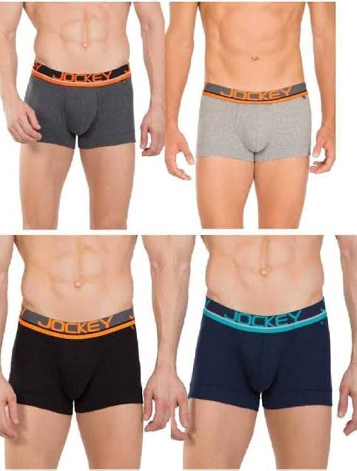 jockey Men's Cotton Trunks (Assorted Pack Of 4)(Colors May Vary) (Colors and Prints May Vary)-picture-56