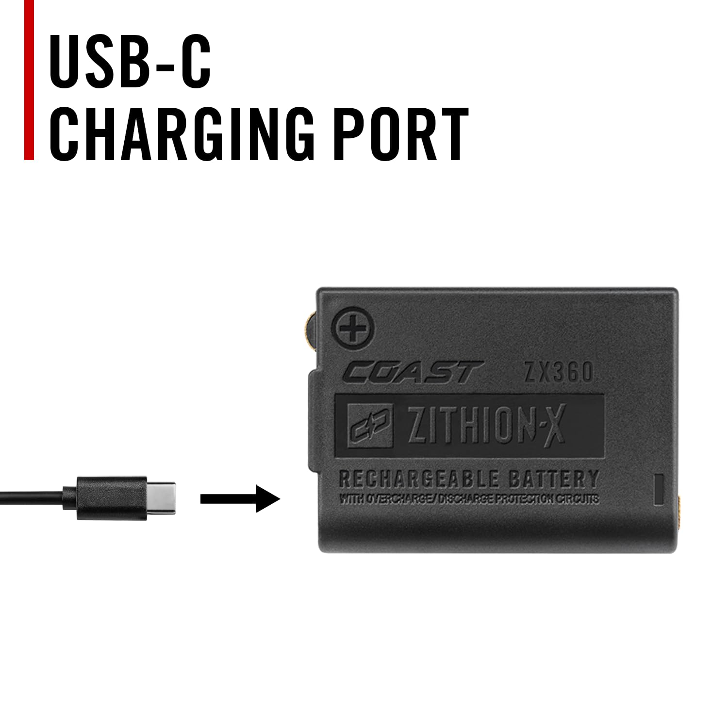 Coast ZX360 Lithium-Ion Rechargeable Battery with Battery Charge Coast ZX360 Lithium-Ion Rechargeable Battery with Battery Charge