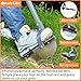 Easylife Lawn Edging Tool for Creating a Crisp Garden Edging Border, Easy to Use Step On Lawn Edger Garden Tool with 28cm Stainless Steel Blade (7cm Deep Cut) - Fully Guaranteed