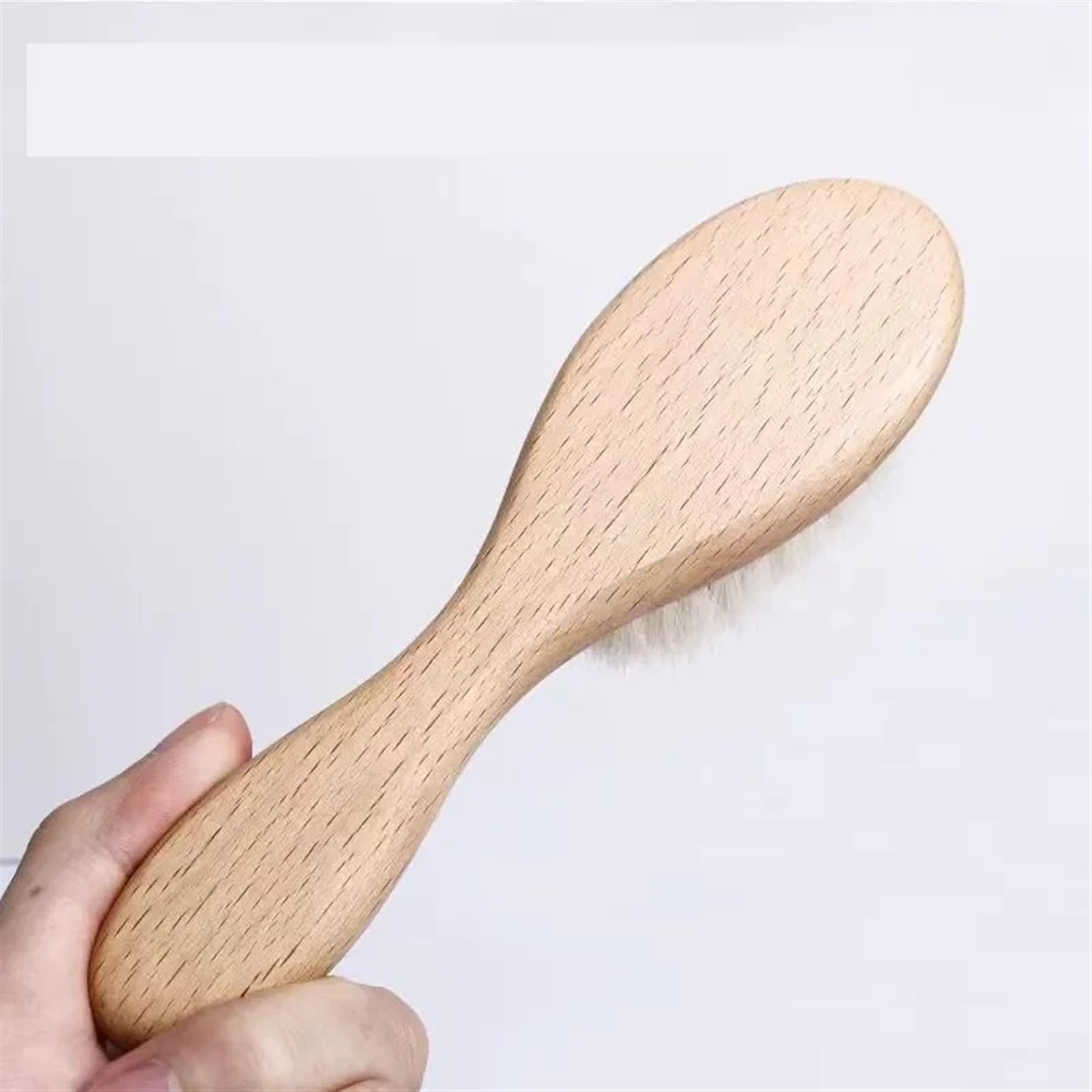 Cepillo de Pelo for el Cuidado del bebé, Peine de Madera de Lana Suave de Haya, Peine masajeador for recién Nacido, Regalo for Baby Shower y Ropa de Cama Relajante for Dormir, 2 uds.