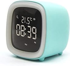 ساعة منبه رقمية إلكترونية متعددة الوظائف، شاشة كبيرة للطلاب مع تحكم صوتي، ساعة إلكترونية رقمية متعددة الوظائف بثلاثة ألوان متعددة الألوان