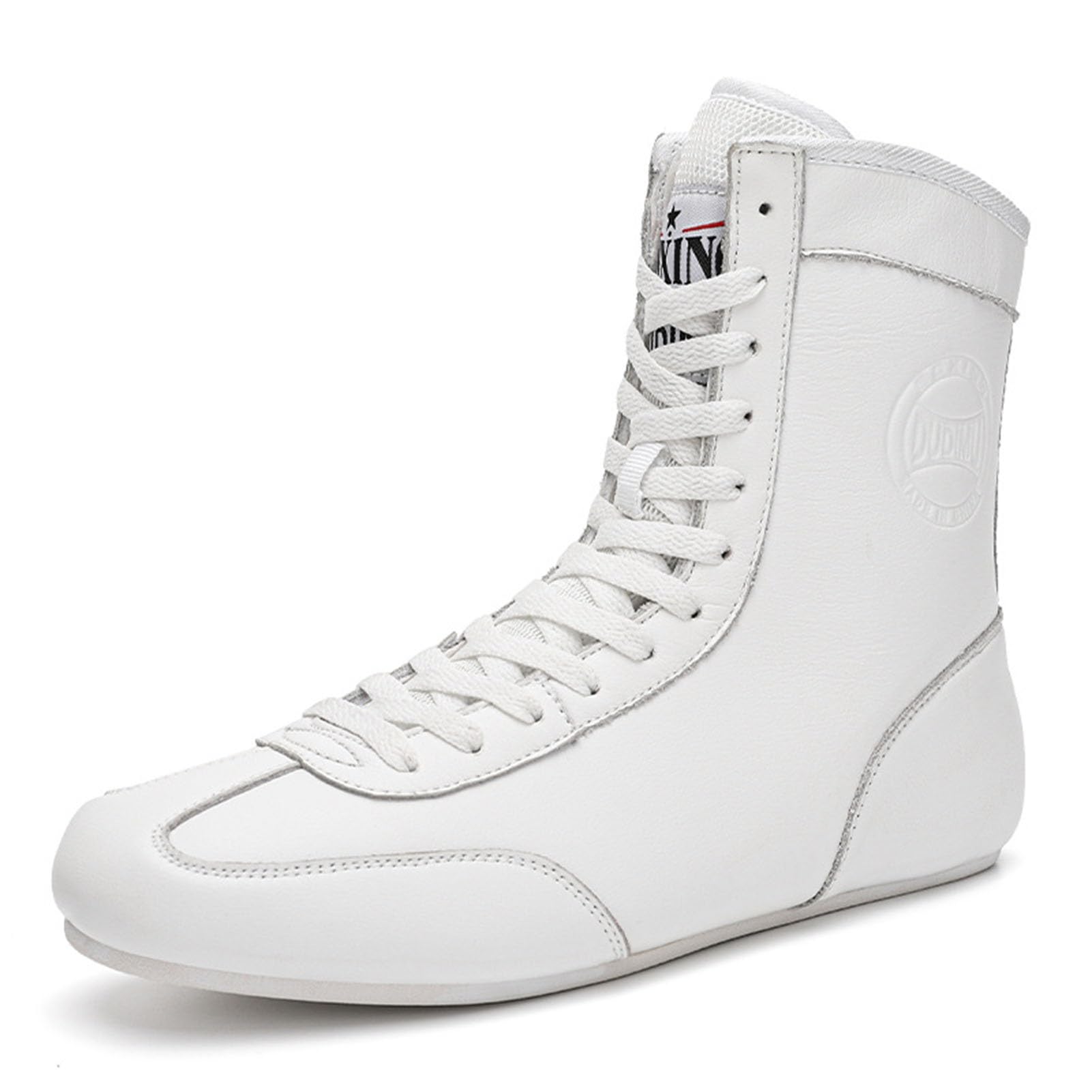 Scarpe da wrestling antiscivolo e traspiranti,scarpe da boxe unisex con supporto elevato,stivali da wrestling, stivali da combattimento,scarpe da allenamento, supporto extra alla caviglia per pugili (