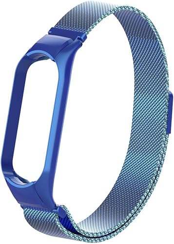 Miniatura 8 de Stainless Steel Magnetic Absorption Loop Metal Mesh Watch Band Replacement Bands Compatible for Xiaomi Mi Band 3 4 5 6 Strap