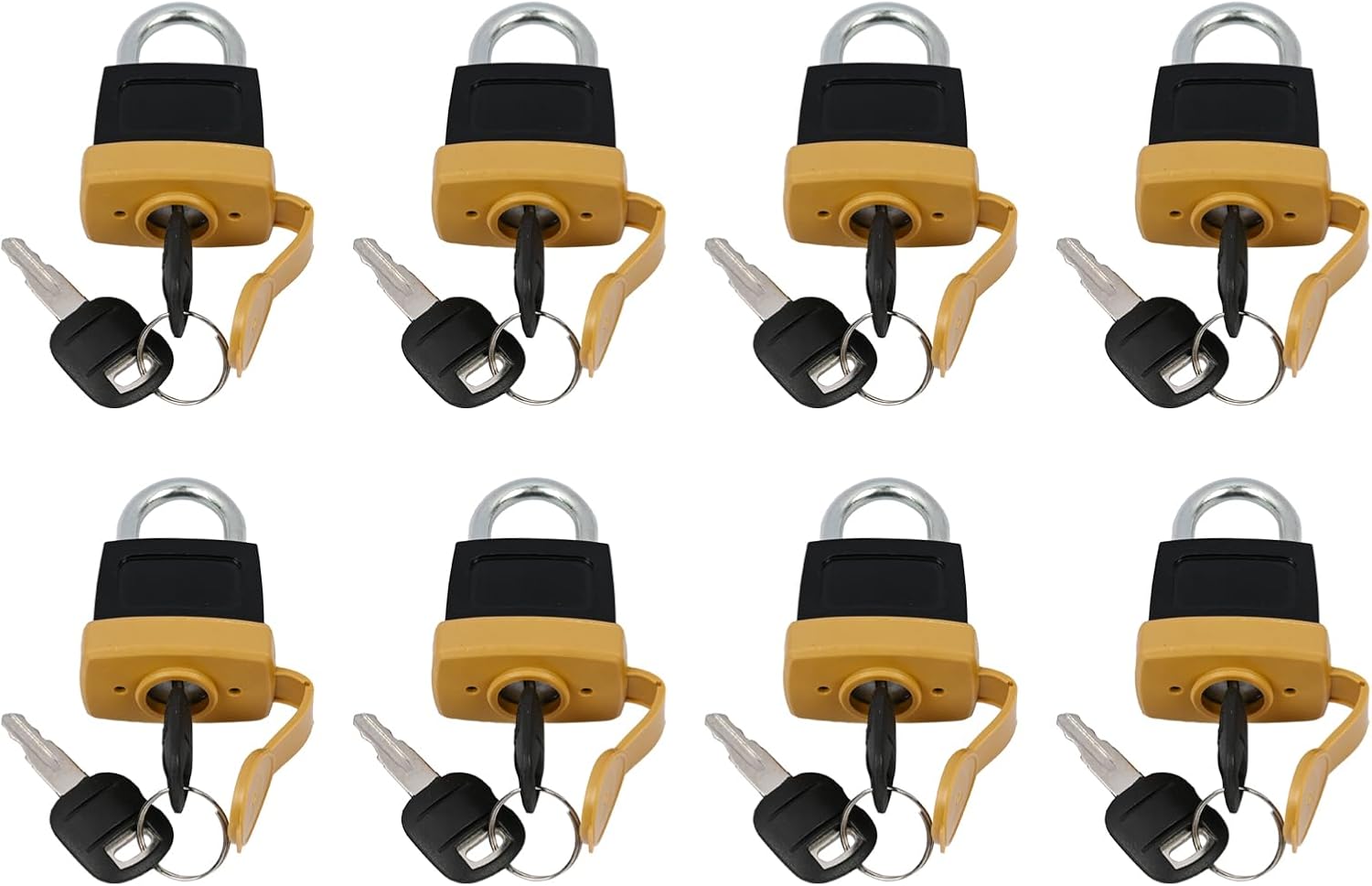 246-2641 5set Padlock with Key Compatible with Caterpillar CAT Fuel Cap 7X7700 1428828 20103300 2849039 Replace 5P8501 5P8500 2462641 (5)