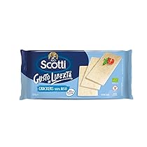 Riso Scotti – Crackers di Riso 100% Senza Glutine Bio – Snack Salati Biologici – 8 Porzioni Singole