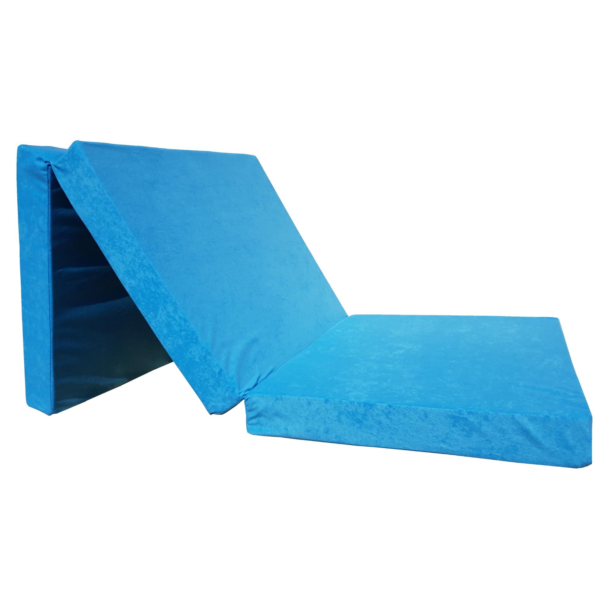 Natalia Spzoo® Matelas lit futon Pliable Pliant 195 x 65 x 8 cm Choix des Couleurs (Bleu 1331)