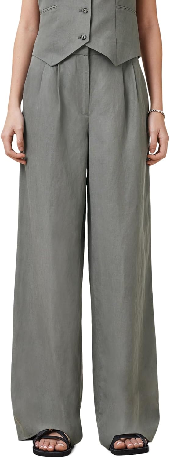 AllSaints Women's Averie Linen Trouser