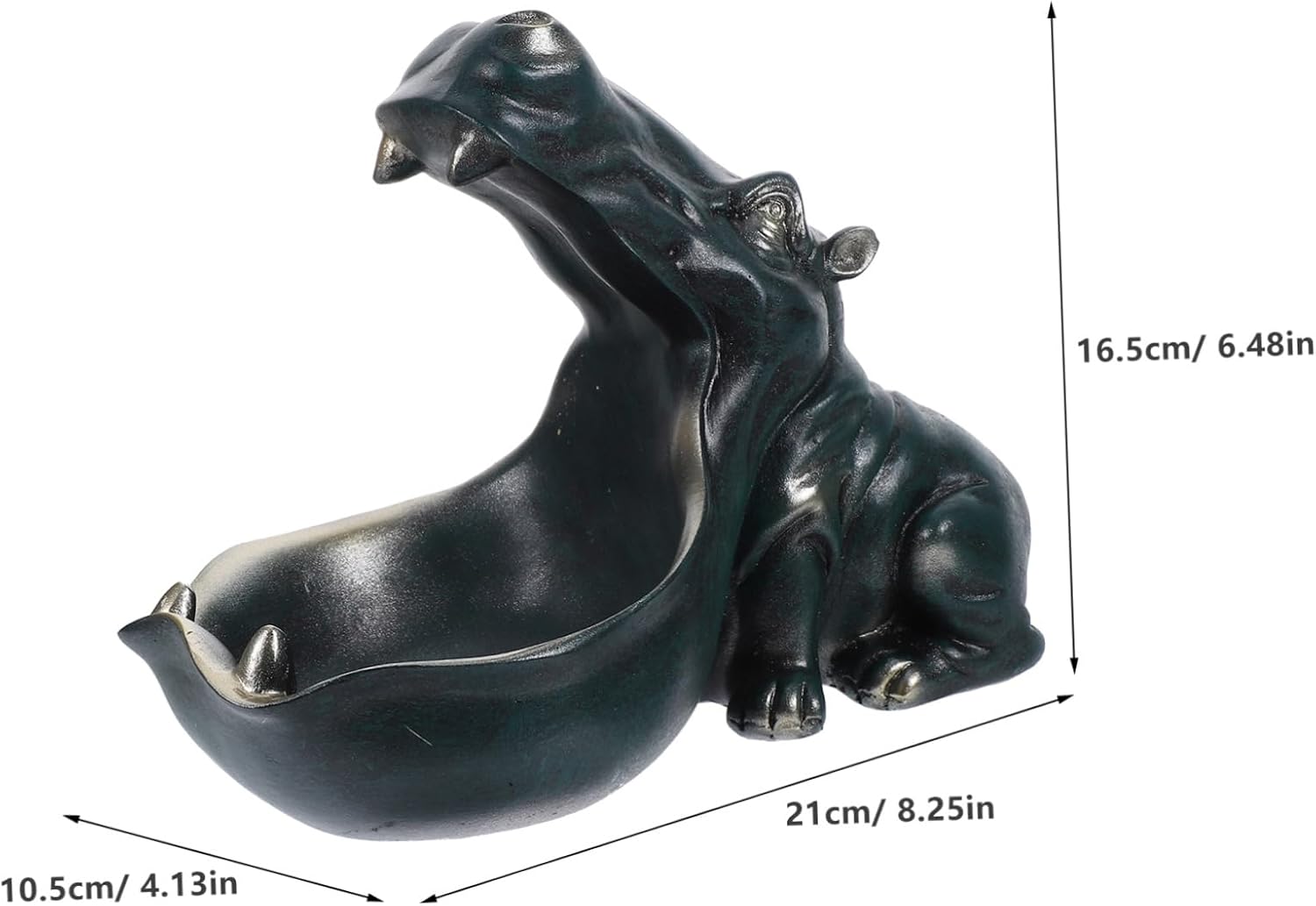 Hippo Key Holder Storage Bowl Versatile Desktop Organizer for Keys Jewelry and Sundries Accent